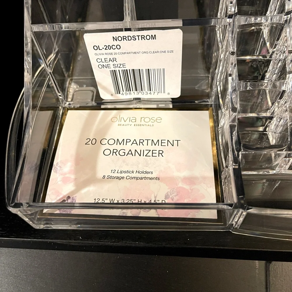 NEW OLIVIA ROSE 20 compartment makeup organizer
